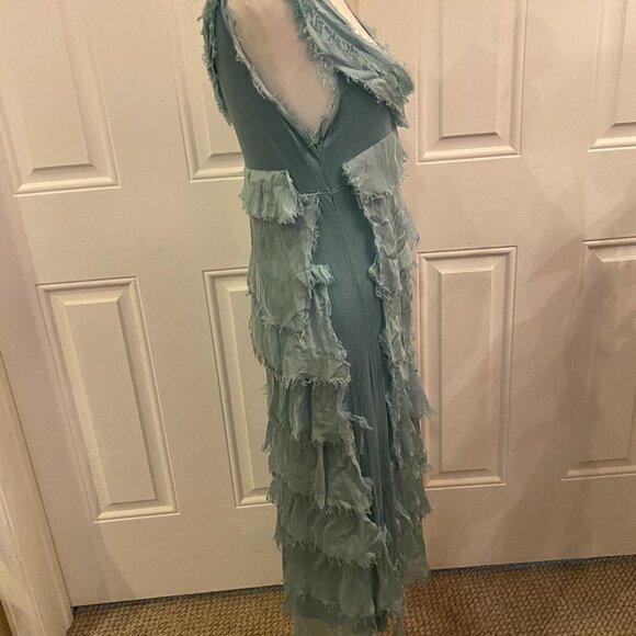 Sovay Ruffle Maxi Dress  One Size teal - Picture 5 of 7
